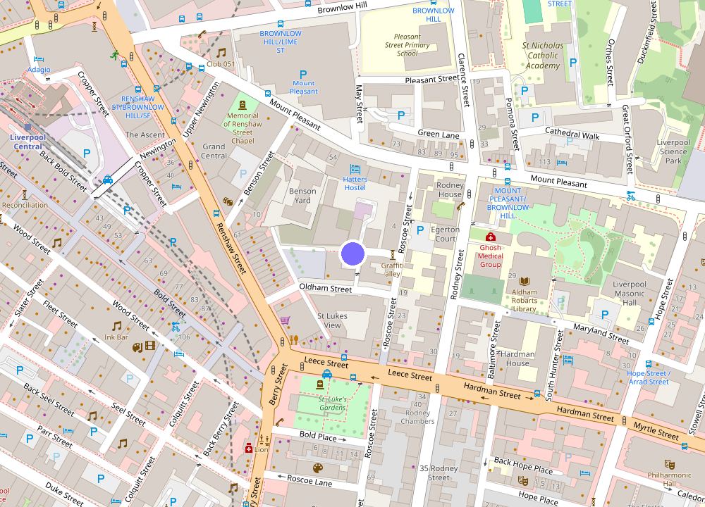 Map: Sidemersey Livings- Rare Accessible 2BR Liverpool City Centre Apartment